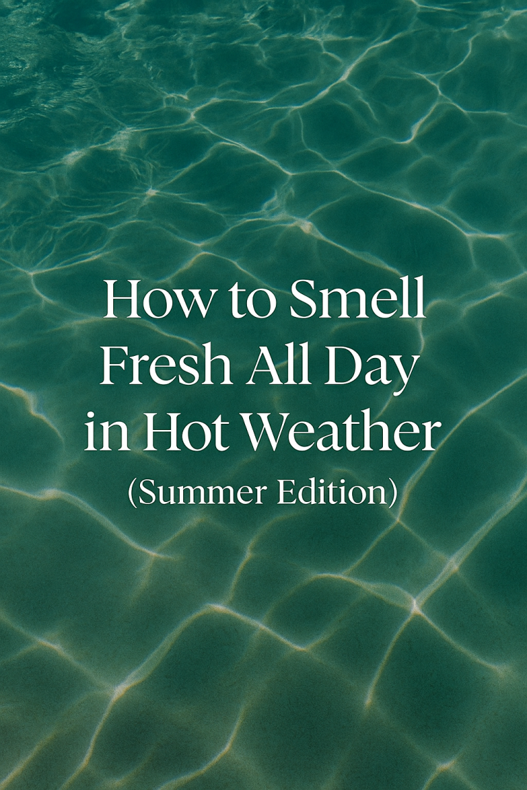 💐 How to Smell Fresh All Day in Hot Weather (Summer Edition)