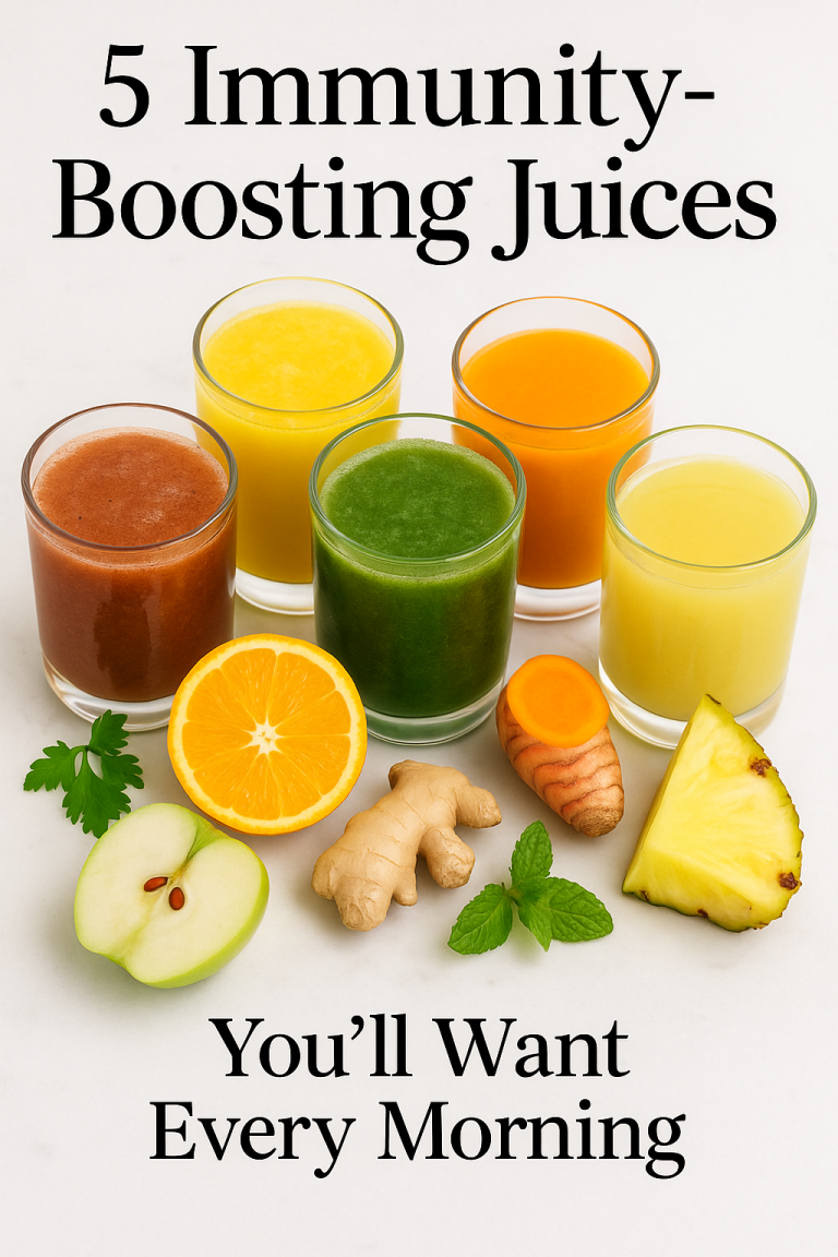🧃 5 Juice Recipes That Boost Your Immunity Naturally