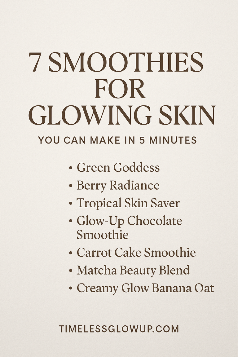 7 Smoothies for Glowing Skin You Can Make in 5 Minutes