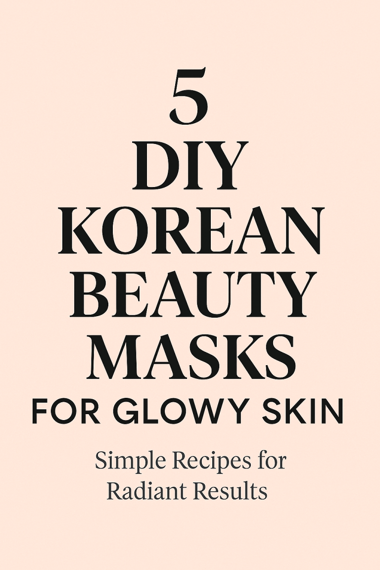 5 DIY Korean Beauty Masks for Glowy Skin ✨
